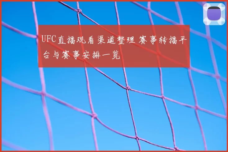 UFC直播观看渠道整理 赛事转播平台与赛事安排一览